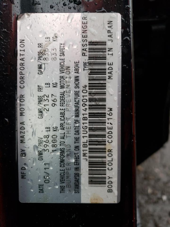 JM1BL1UG1B1490104 2011 Mazda 3 I