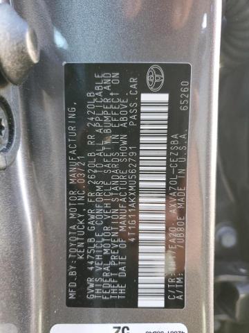 4T1G11AKXMU562791 | 2021 TOYOTA CAMRY SE