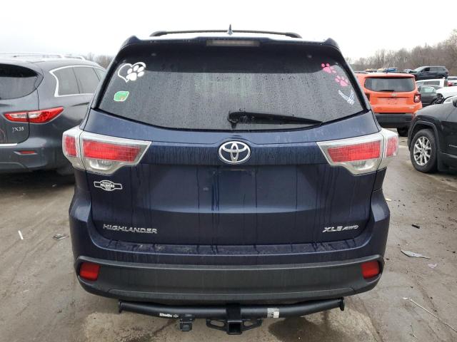 VIN 5TDJKRFH6FS220555 2015 Toyota Highlander, Xle no.6