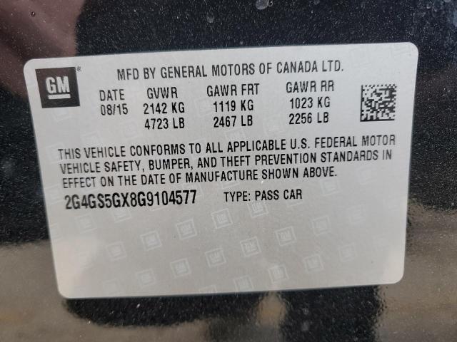 2G4GS5GX8G9104577 | 2016 BUICK REGAL PREM