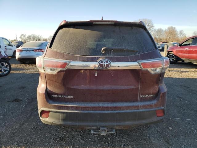 VIN 5TDJKRFH2ES059166 2014 Toyota Highlander, Xle no.6