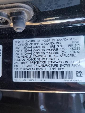 2HKRW1H54LH425014 | 2020 HONDA CR-V EX