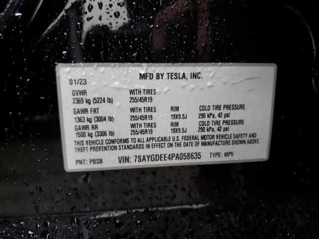 7SAYGDEE4PA058635 | 2023 TESLA MODEL Y