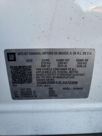 3GNKBBRA3LS572209 | 2020 CHEVROLET BLAZER 1LT