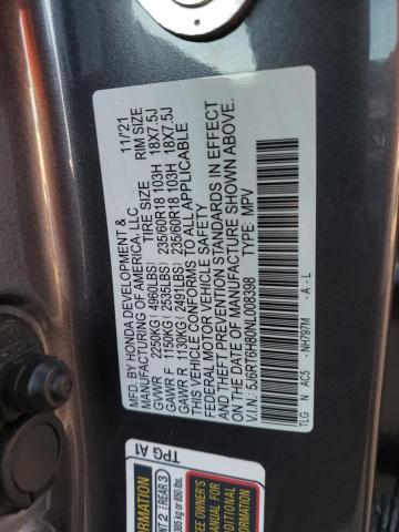 5J6RT6H80NL008398 | 2022 HONDA CR-V EXL