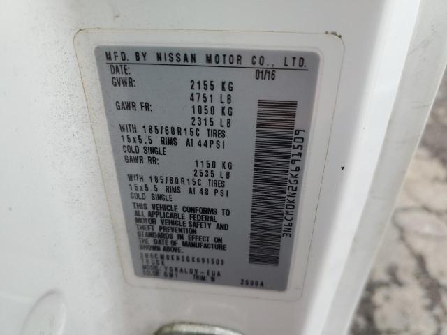 2016 NISSAN NV200 3N6CM0KN2GK691509