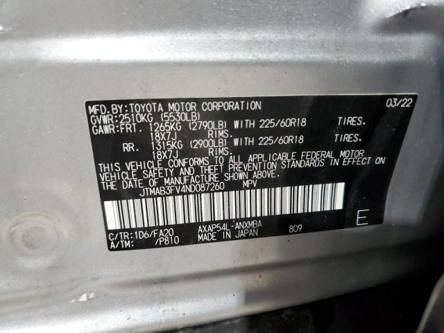 2022 TOYOTA RAV4 PRIME - JTMAB3FV4ND087260