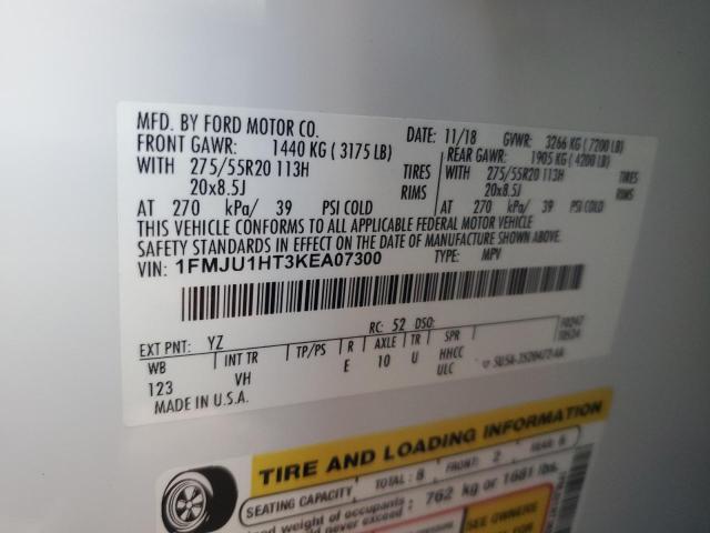 2019 FORD EXPEDITION - 1FMJU1HT3KEA07300