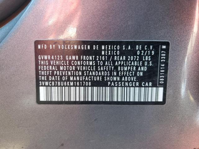 2019 VOLKSWAGEN NEW JETTA - 3VWCB7BU6KM161708