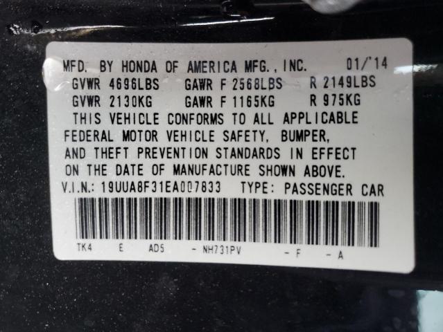 VIN 19UUA8F31EA007833 2014 Acura TL, SE no.13