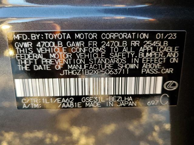 2023 LEXUS IS 350 F S JTHGZ1B2XP5063711
