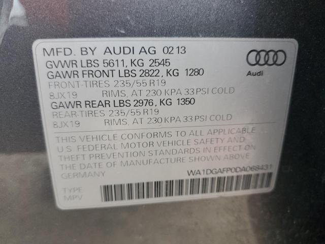 VIN WA1DGAFP0DA068431 2013 Audi Q5, Premium Plus no.13