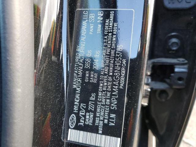 5NPLM4AG8NH053785 | 2022 Hyundai elantra sel