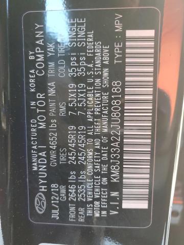 2018 HYUNDAI TUCSON VAL - KM8J33A22JU808188