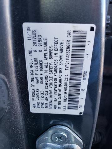 1HGCP2F30AA048214 2010 Honda Accord Lx