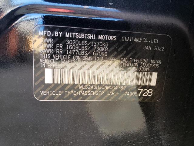 ML32AUHJ0NH004782 | 2022 MITSUBISHI MIRAGE ES