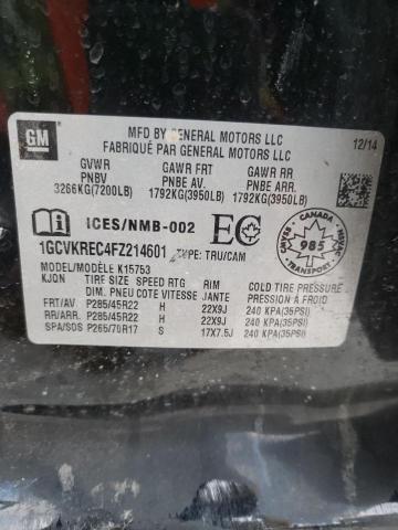 2015 CHEVROLET SILVERADO2 1GCVKREC4FZ214601