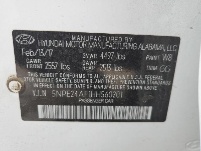 5NPE24AF1HH560201 | 2017 HYUNDAI SONATA SE