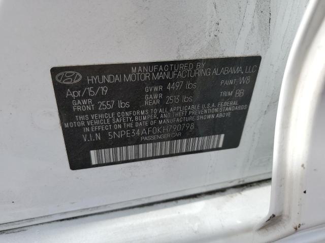 5NPE34AF0KH790798 | 2019 HYUNDAI SONATA LIM