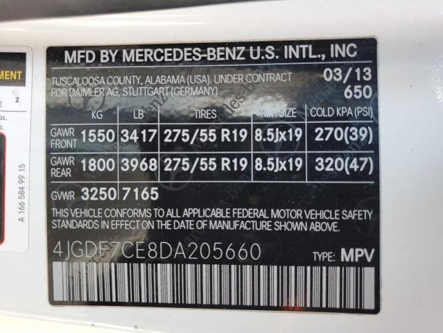 VIN 4JGDF7CE8DA205660 2013 Mercedes-Benz GL-Class, ... no.13