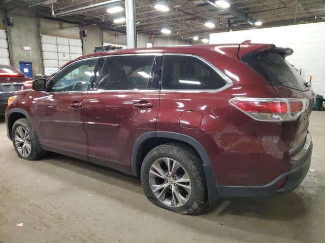 VIN 5TDBKRFH0ES023142 2014 Toyota Highlander, LE no.2