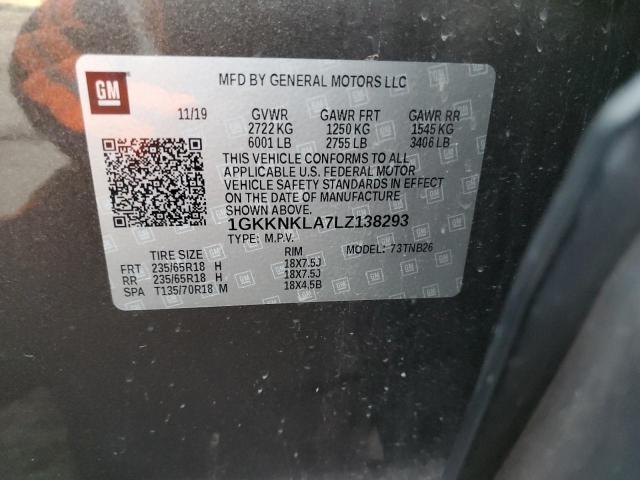 1GKKNKLA7LZ138293 | 2020 GMC ACADIA SLE