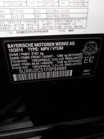 5UXKU2C51F0F94995 2015 BMW X6 - Image 13