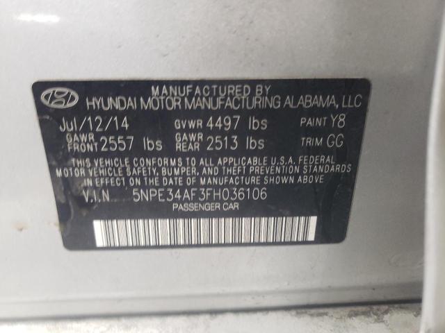 5NPE34AF3FH036106 | 2015 HYUNDAI SONATA SPO