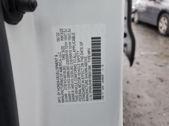 5FNRL6H81PB001388 2023 HONDA ODYSSEY - Image 13