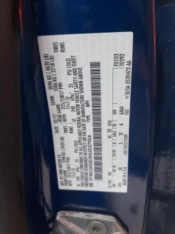 1FMCU0GD3HUD27924 | 2017 FORD ESCAPE SE