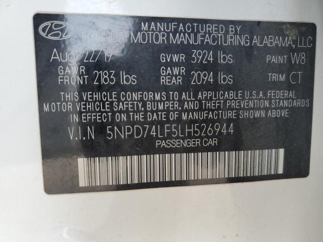 5NPD74LF5LH526944 | 2020 HYUNDAI ELANTRA SE