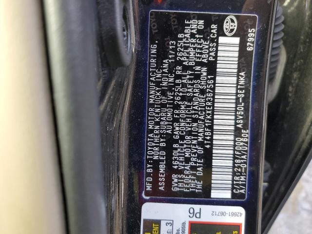 4T4BF1FKXER367561 | 2014 TOYOTA CAMRY L