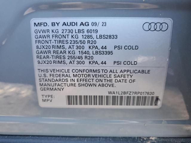 2024 AUDI Q4 E-TRON WA1L2BFZ7RP017630
