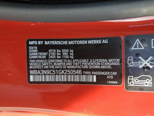 WBA3N9C51GK250546 | 2016 BMW 428 I