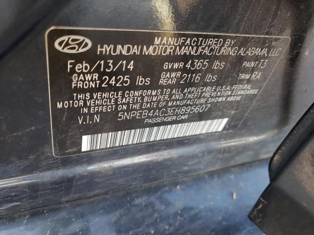 5NPEB4AC3EH895607 | 2014 HYUNDAI SONATA GLS