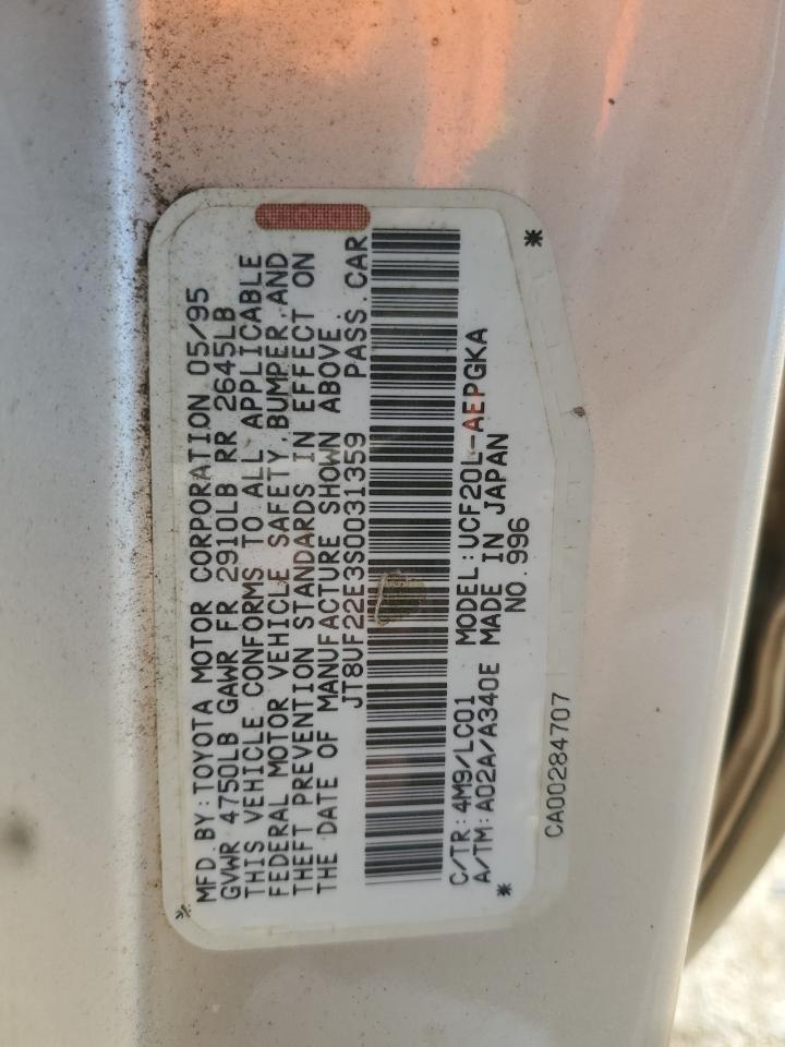 jt8uf22e3s0031359 JT8UF22E3S0031359 1995 Lexus Ls 400