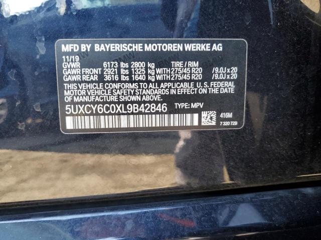 VIN 5UXCY6C0XL9B42846 2020 BMW X6, Xdrive40I no.13