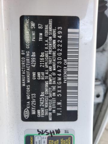 2013 Kia Optima Lx VIN: 5XXGM4A73DG222493 Lot: 80255453