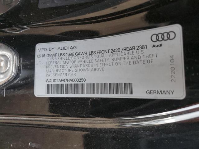 WAUD2AFR7HA000250 2017 Audi A5 Sport