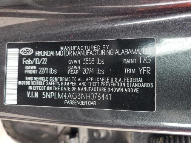 5NPLM4AG3NH076441 | 2022 HYUNDAI ELANTRA SE