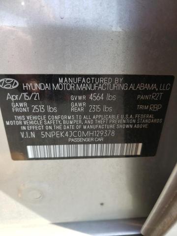 5NPEK4JC0MH129378 | 2021 HYUNDAI SONATA N L