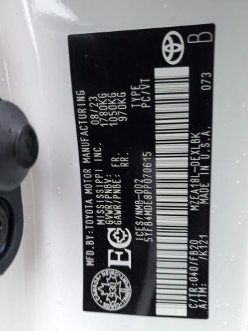 5YFB4MDE8PP070615 | 2023 TOYOTA COROLLA LE