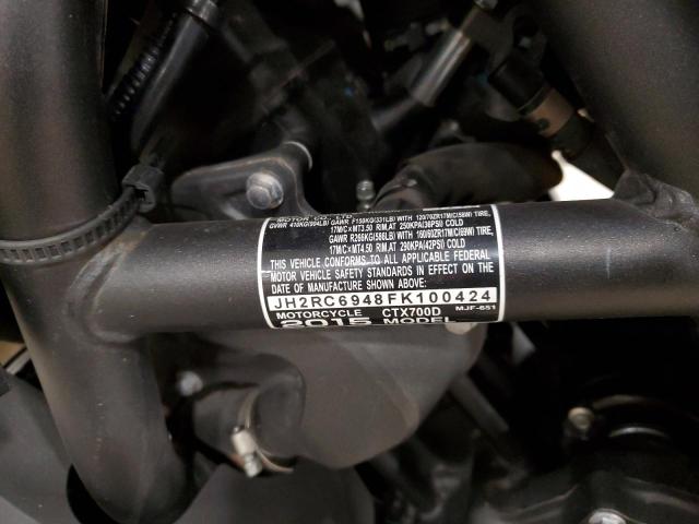 2015 HONDA CTX700 D JH2RC6948FK100424