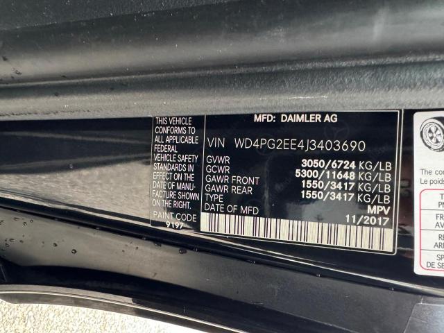 2018 MERCEDES-BENZ METRIS - WD4PG2EE4J3403690