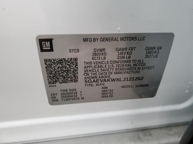 5GAEVAKWXLJ121262 | 2020 Buick enclave essence