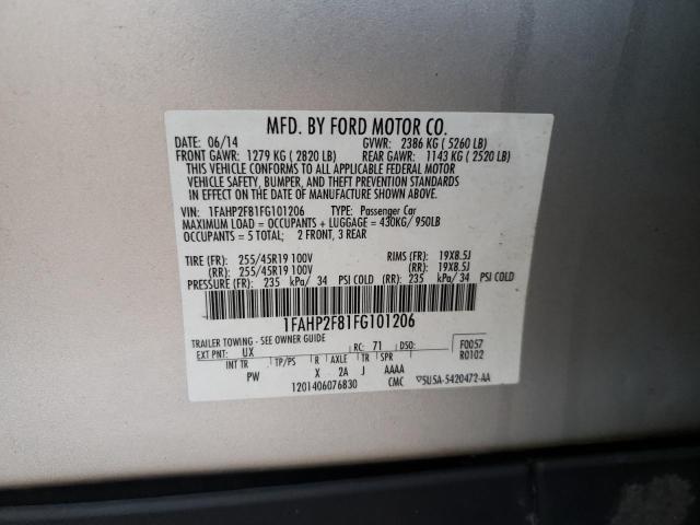 1FAHP2F81FG101206 | 2015 FORD TAURUS LIM