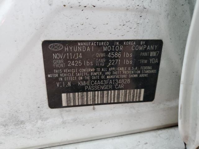 KMHEC4A43FA134828 | 2015 HYUNDAI SONATA HYB