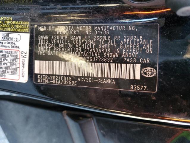 4T1BE32K26U723632 | 2006 Toyota camry le