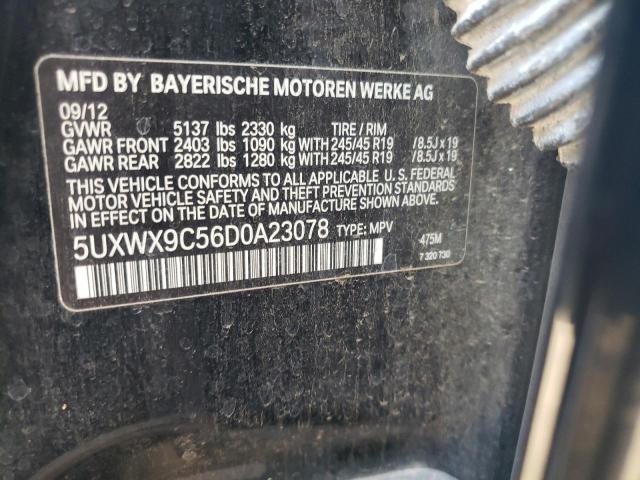 VIN 5UXWX9C56D0A23078 2013 BMW X3, Xdrive28I no.12