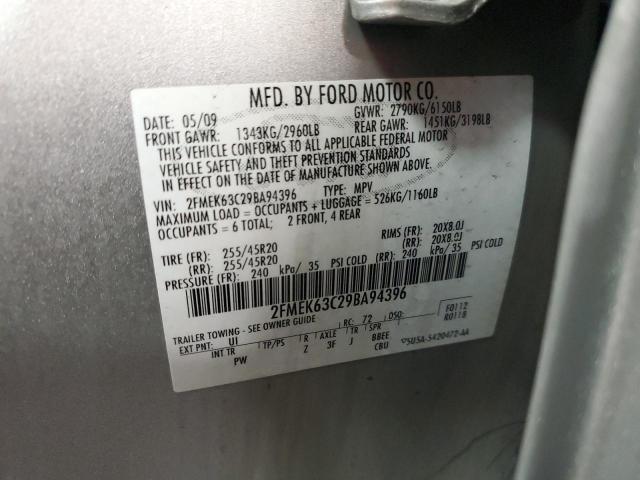 2FMEK63C29BA94396 | 2009 Ford flex limited